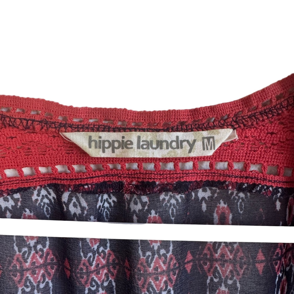 HIPPIE LAUNDRY Kimono with Crochet Detail - Picture 4 of 7